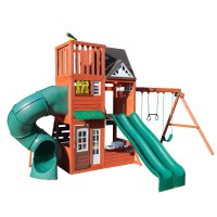 Complex de joaca din cedru PlaySet Cedar Summit Hill Top KidKraft - Centru cu trei tobogane si 3 nivele Play Centre Complex de joaca din cedru PlaySet Cedar Summit Hill Top KidKraft - Centru cu trei tobogane si 3 nivele Play Centre